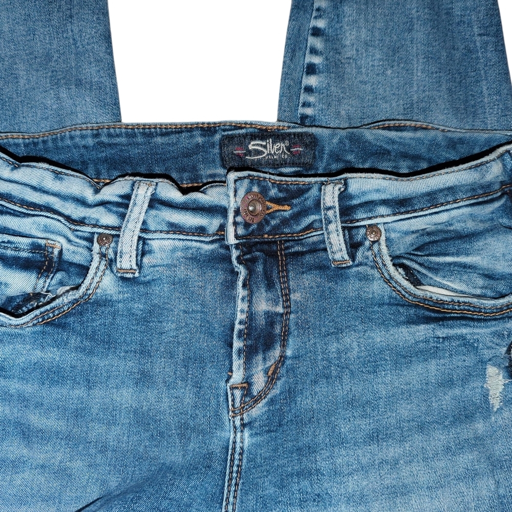 Silver Jeans Women's Light Blue Skinny Jeans - Picture 4 of 6